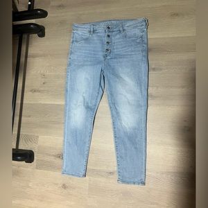 American eagle high rise jegging crop